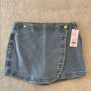 Wild Fable Blue Wrap Mini Skort